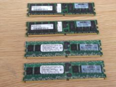 6GB DDR2 Computer Memory - Lot Consists of 2 x 2GB & 2 x 1GB - All 3200 R-333 DDR2 - Recently