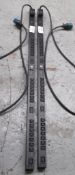 2 x APC Switched Rack PDU - Model AP7953 - Zero U, 32A, 230V, (21)C13 & (3)C19 - Features 24