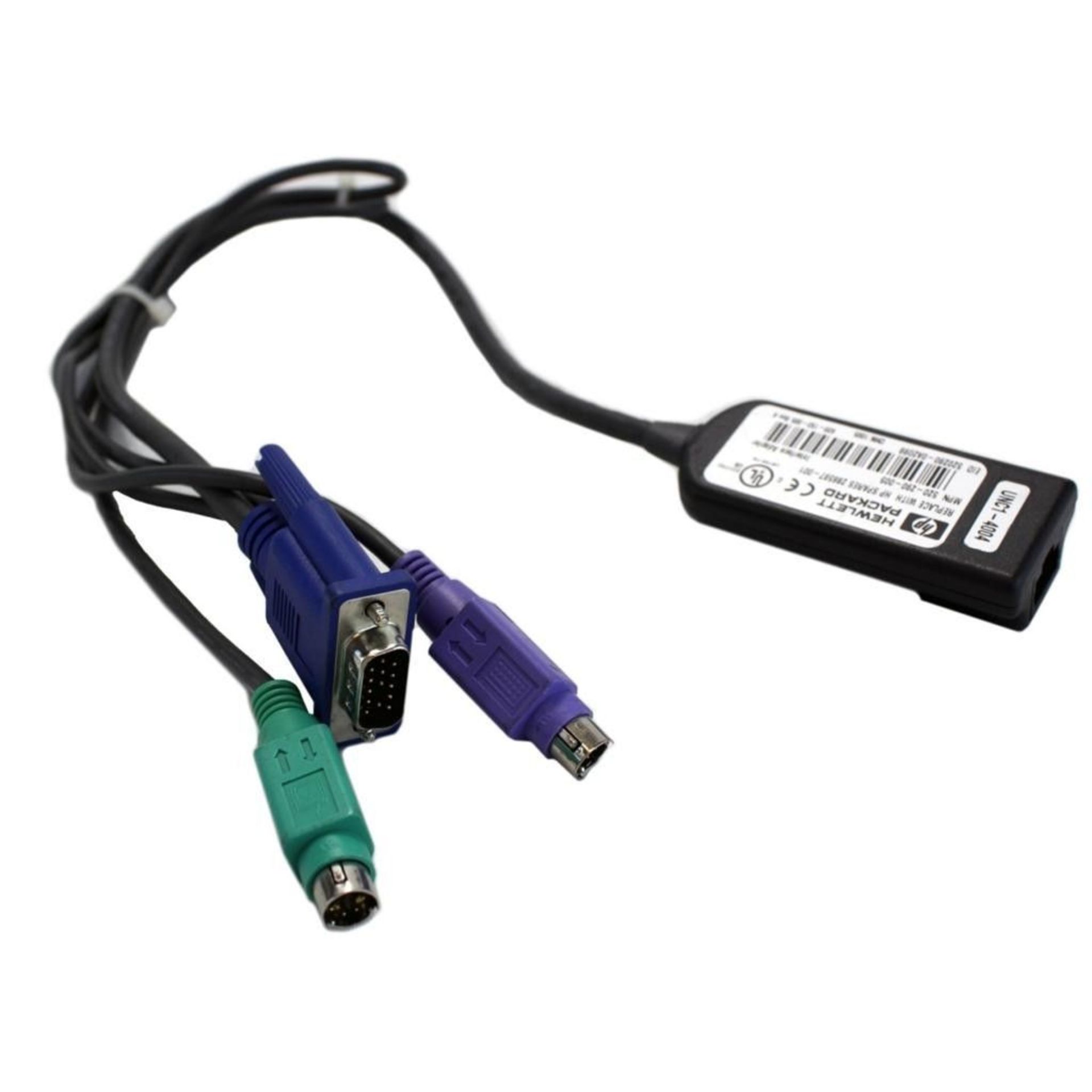 20 x HP KVM Console to IP Ethernet Adapter Dongle Cables - Part No: 286597-001 - CL106 - Ref