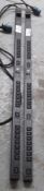 2 x APC Switched Rack PDU - Model AP7953 - Zero U, 32A, 230V, (21)C13 & (3)C19 - Features 24