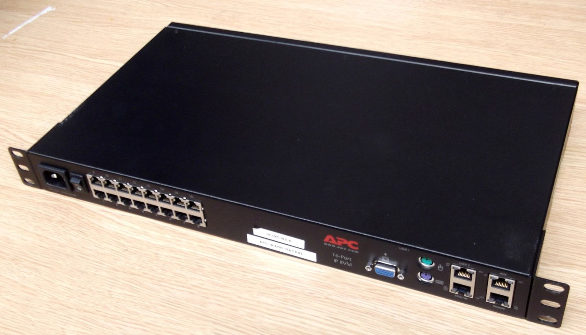 1 x APC 16-Port IP KVM - Recently Taken From A Working Office Environment - Ref NSB009 - CL106 - - Image 6 of 6
