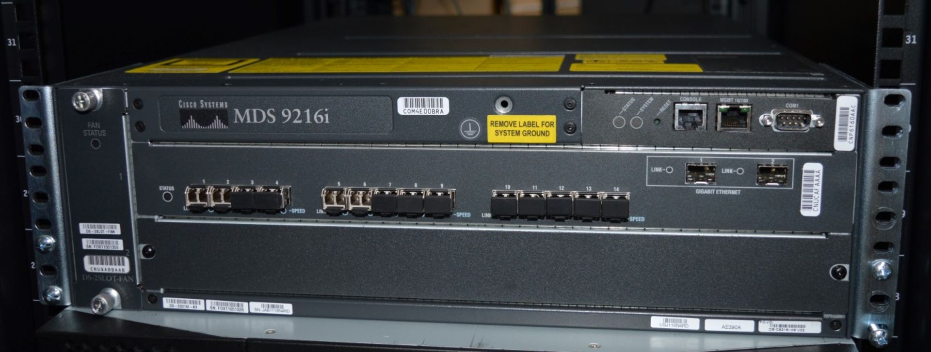 1 x Cisco Systems MDS 9216 DS-C9200 Series Multiservice Fabric Switch - Includes 14 GBIC - Image 6 of 8