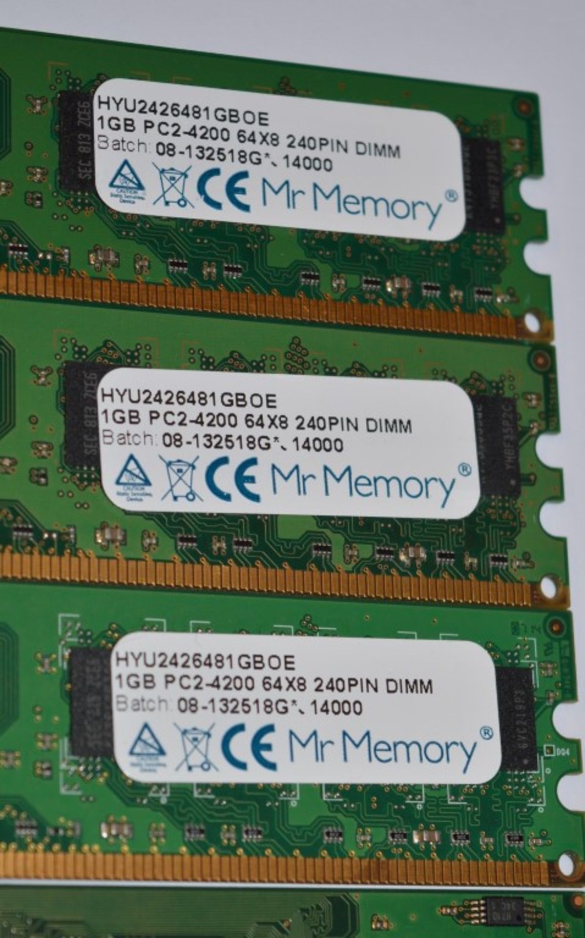 12 x Computer Memory Sticks - 1gb DDR2 - Various Brands - Samsung, Crucialm Mr Memory - CL106 - - Image 2 of 5