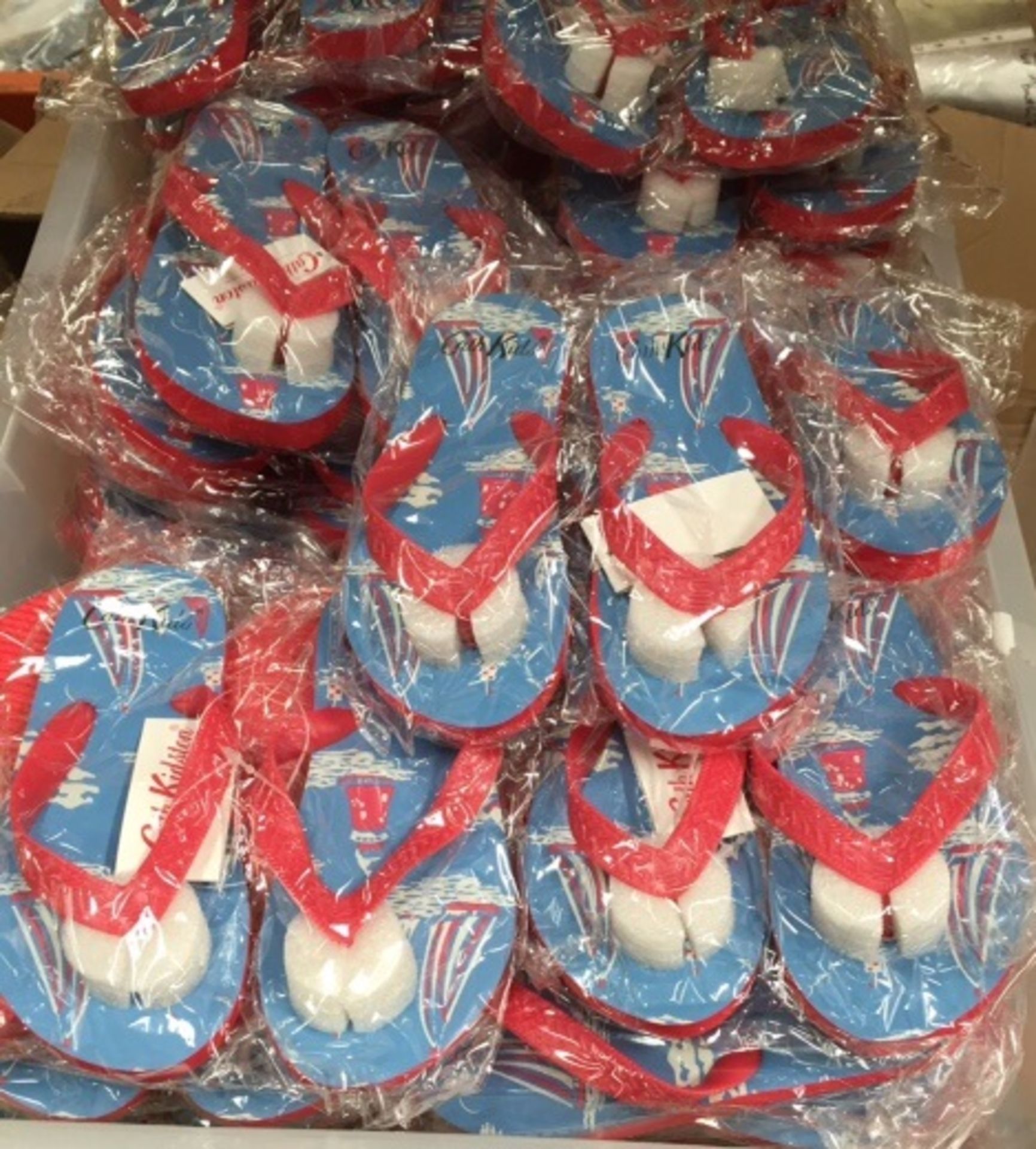 100 x Pairs of Original Cath Kidston of London Boys Flip Flop Beach Sandals - Brand New Stock - - Image 2 of 3