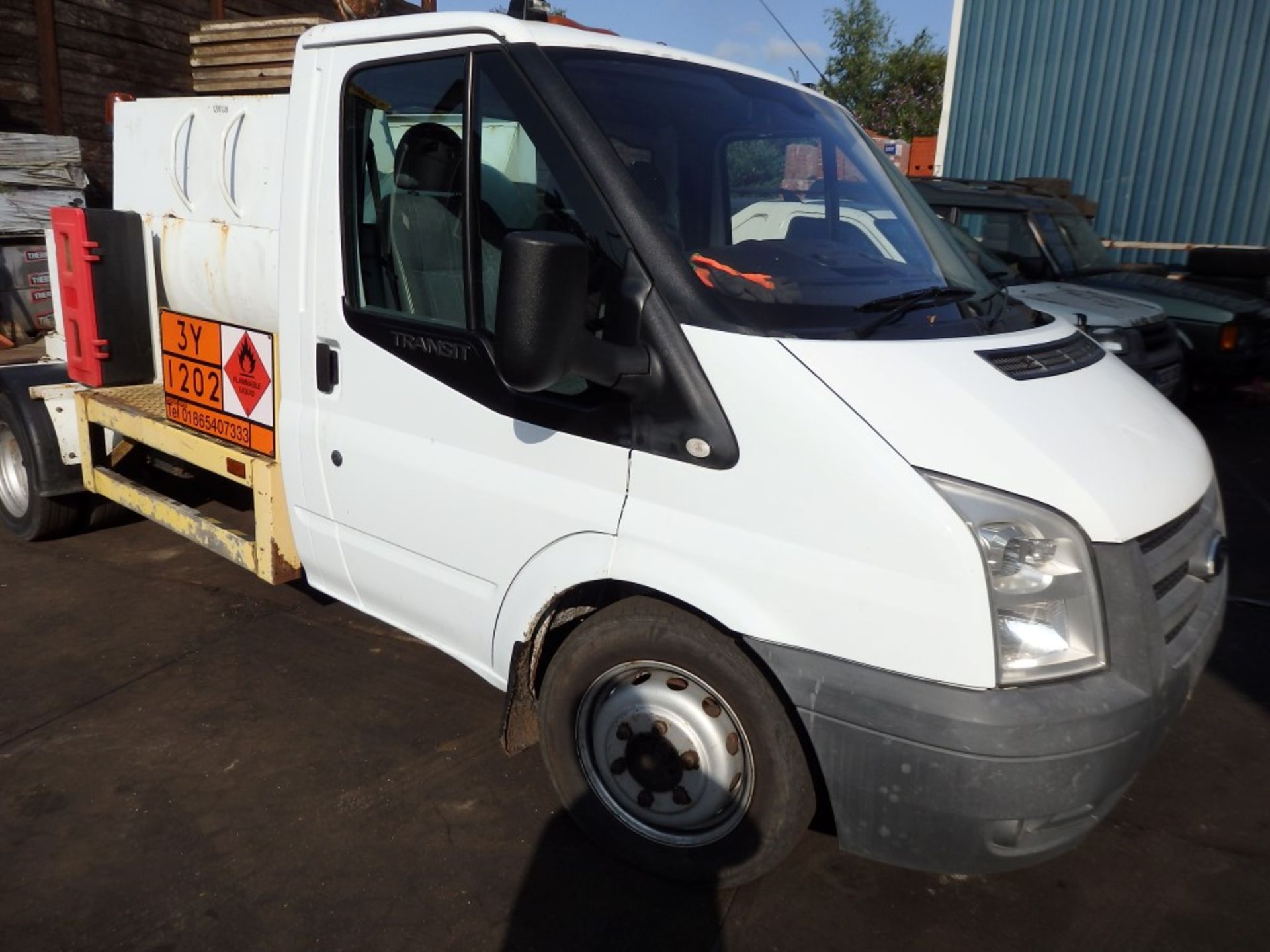 1 x 2009 Ford Transit T350 MWB Diesel Bowser in White - With 1200 Litre Tank and Reel Hose -  58 Reg