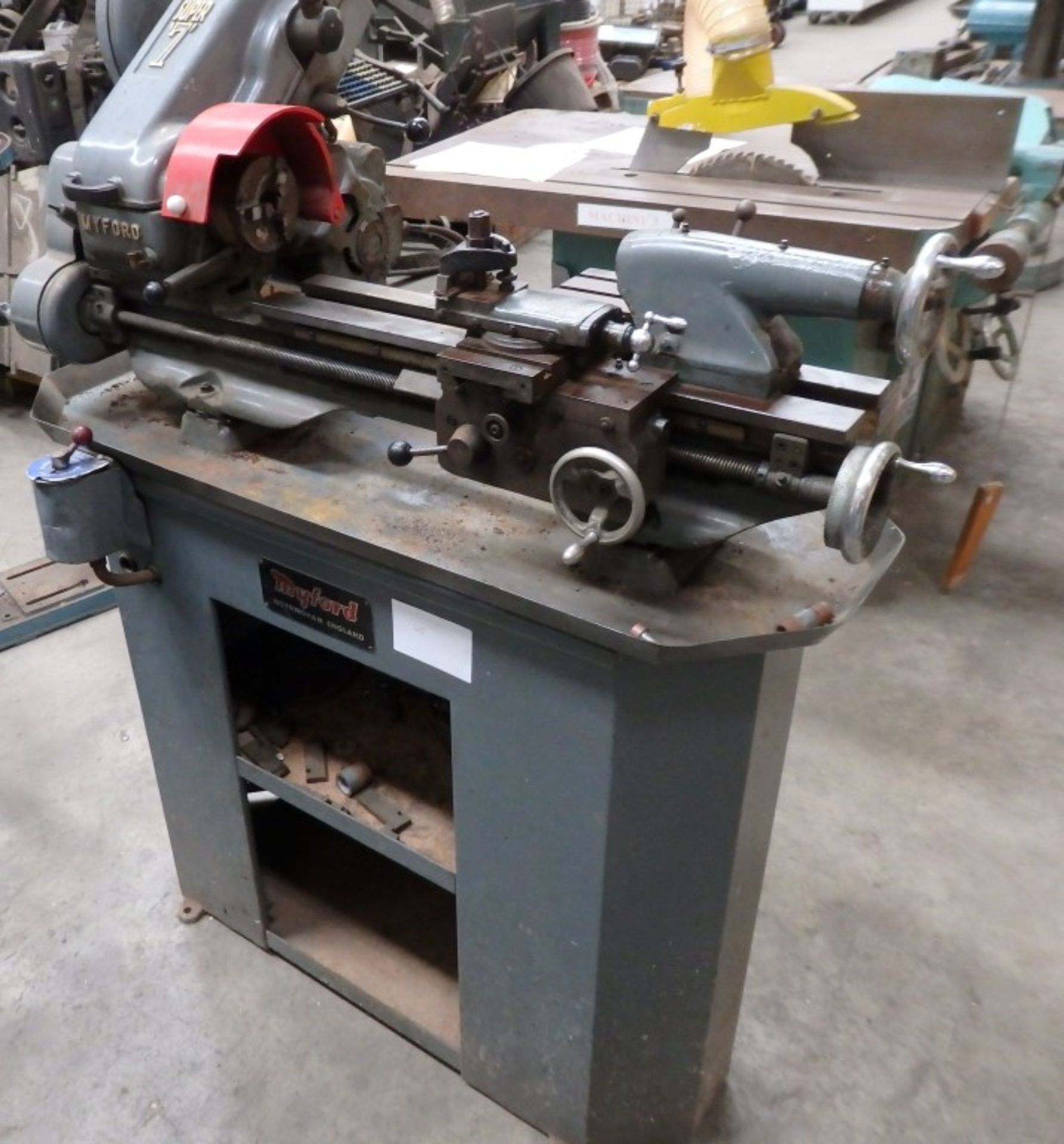 1 x Myford Super 7 Lathe - Ref WPM107 - CL057 - Location: Welwyn, Hertfordshire, AL7