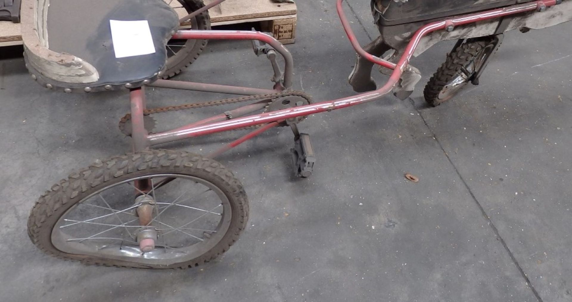 1 x Childrens Pony and Trap Bike - Barn Find - Needs Renovation Work - Overall Length 165cm - - Image 5 of 10