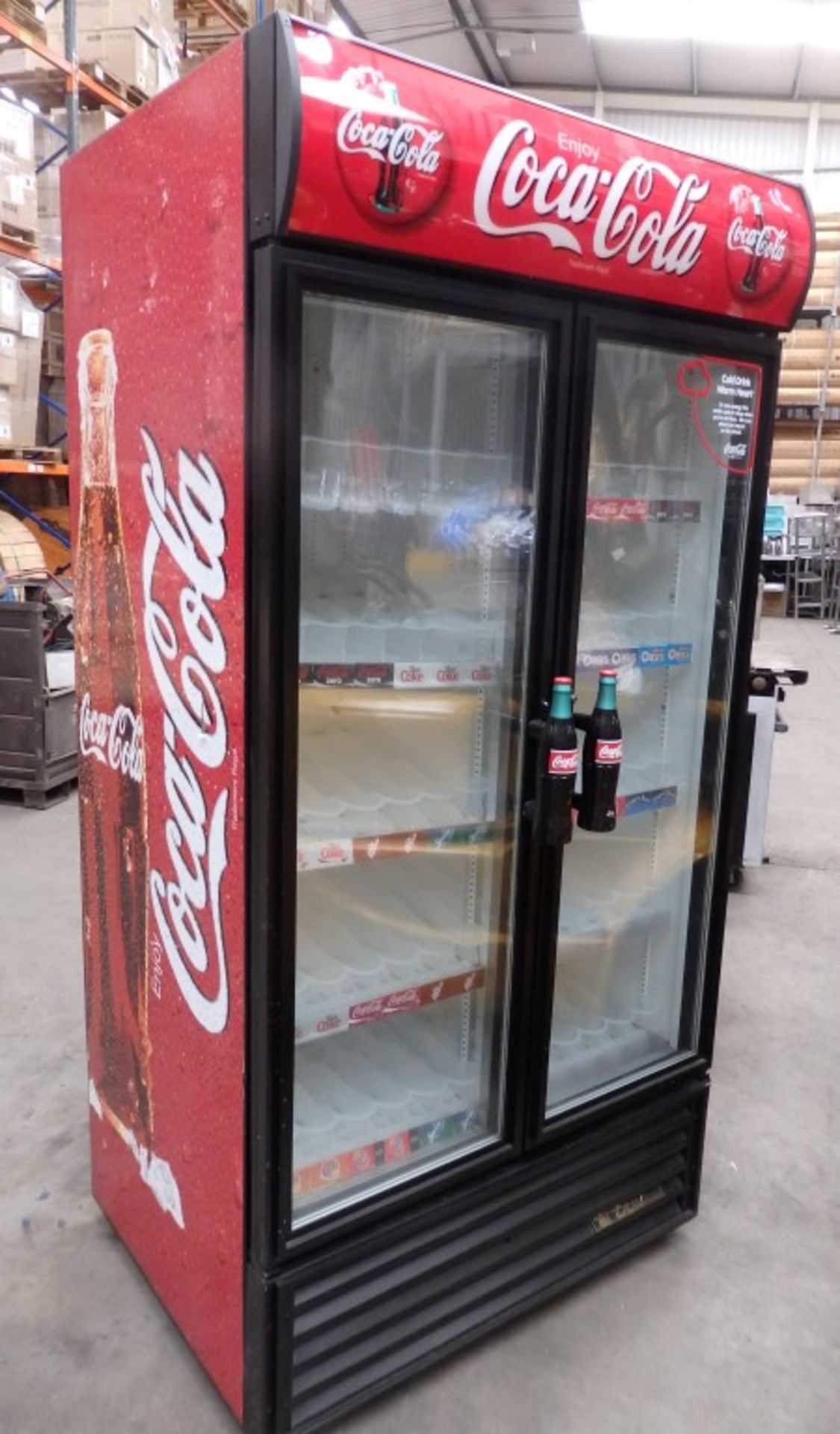 1 x Oversized 2-Door "Coca-Cola" Merchandiser Refrigerator - Model: TRUE GDM 35 - 991Ltr - Glass - Image 9 of 9