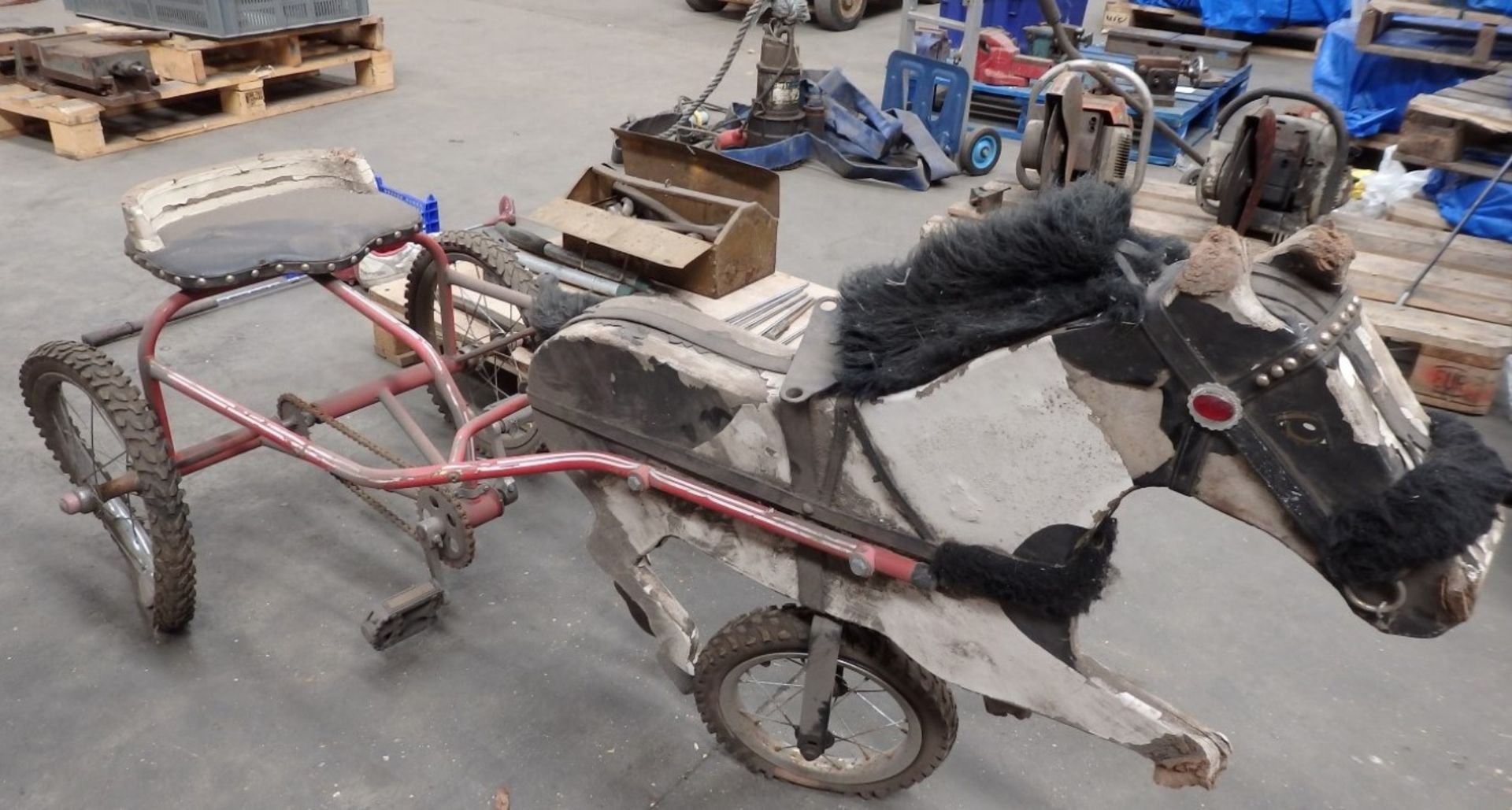 1 x Childrens Pony and Trap Bike - Barn Find - Needs Renovation Work - Overall Length 165cm - - Image 10 of 10