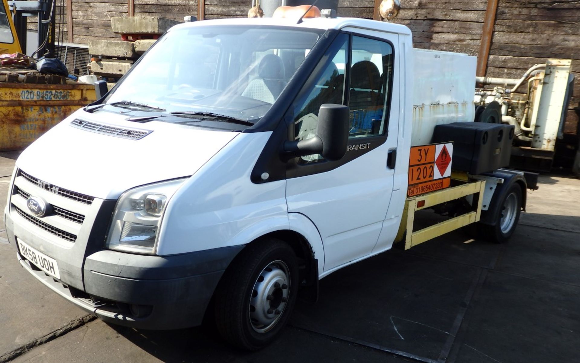 1 x 2009 Ford Transit T350 MWB Diesel Bowser in White - With 1200 Litre Tank and Reel Hose -  58 Reg - Image 14 of 51