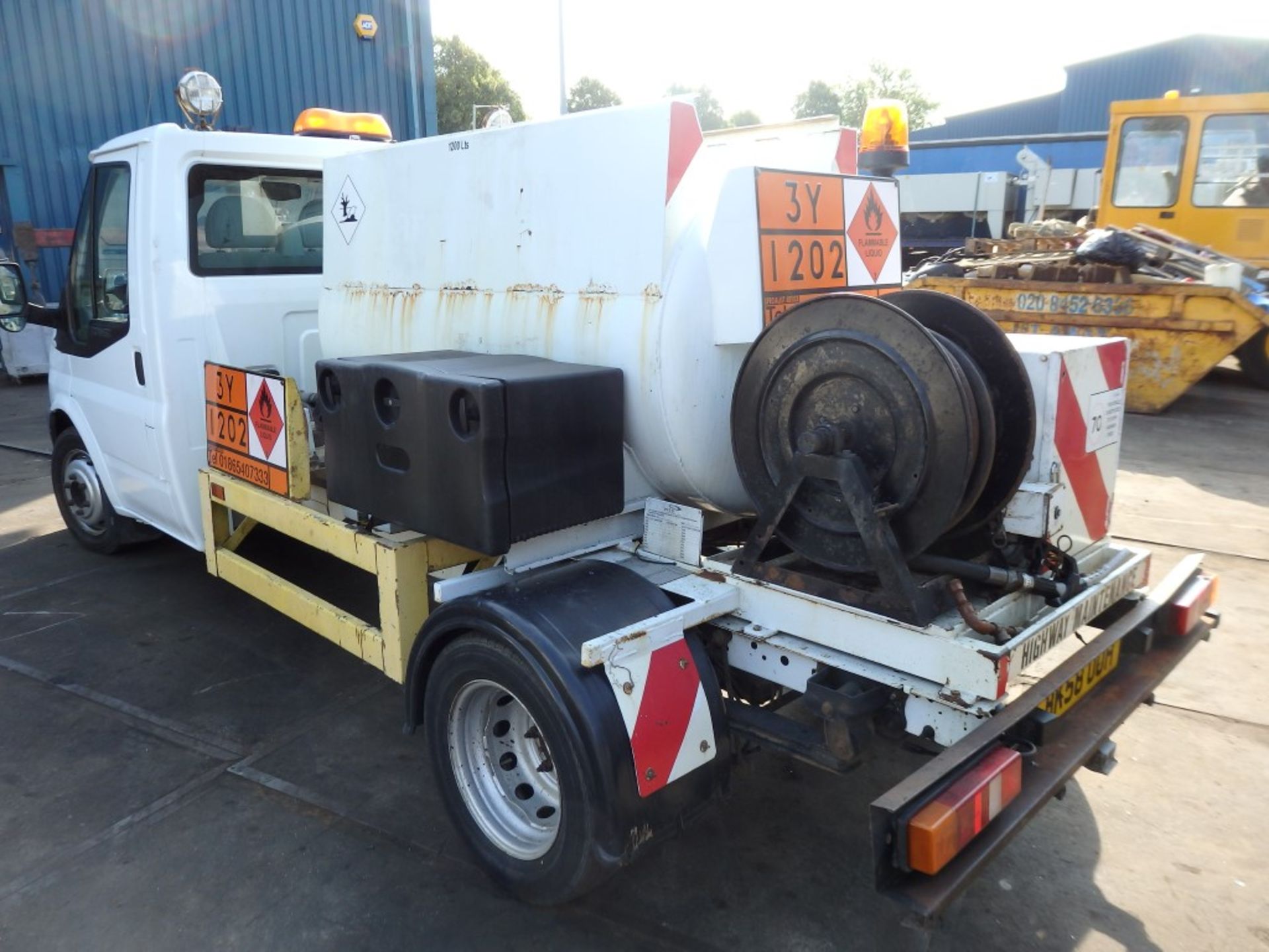 1 x 2009 Ford Transit T350 MWB Diesel Bowser in White - With 1200 Litre Tank and Reel Hose -  58 Reg - Image 37 of 51