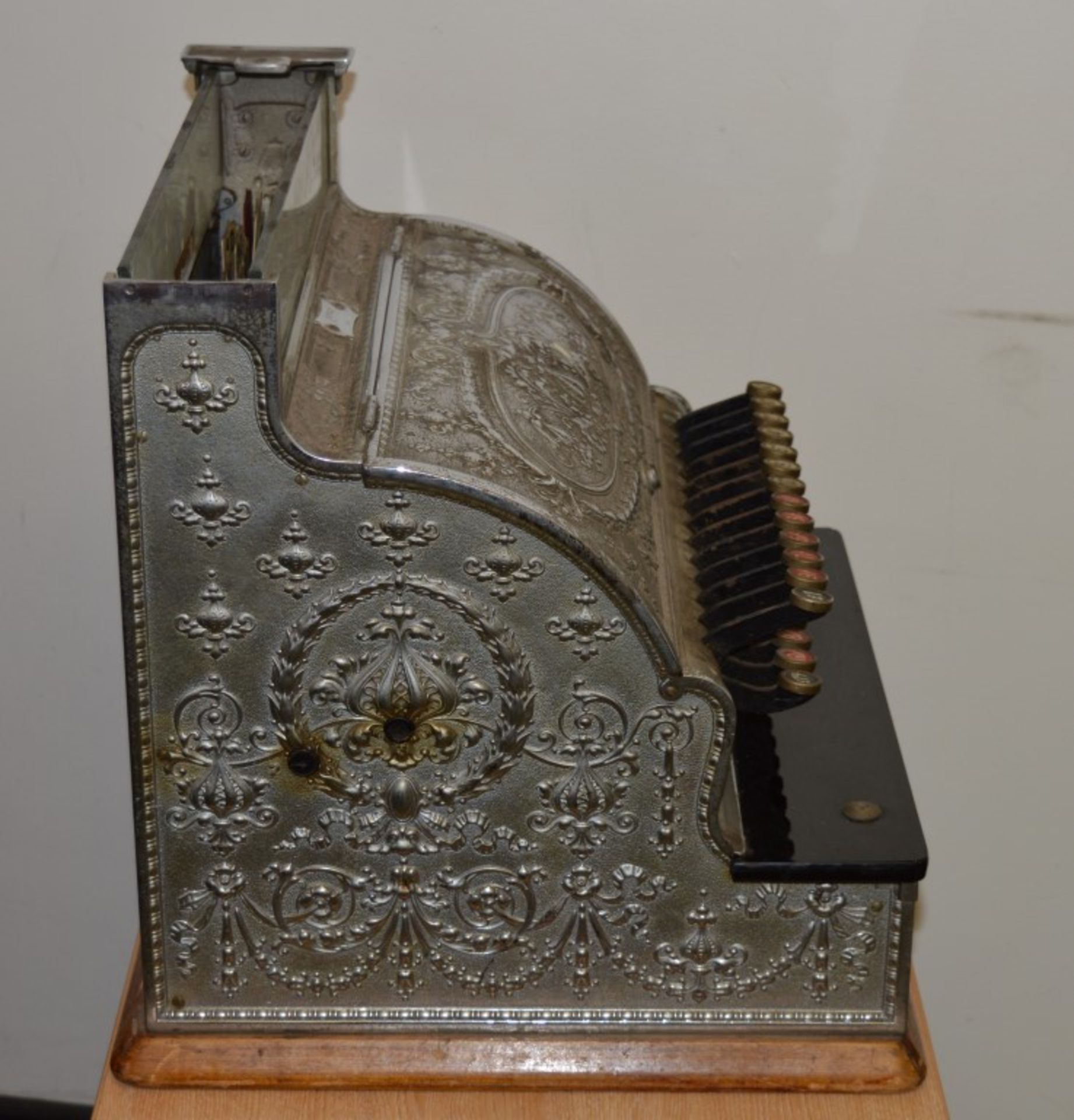 1 x Exquisite Antique National Cash Register - Circa Early 1900's - Perfect For Barbers Shop, Tattoo - Image 33 of 35