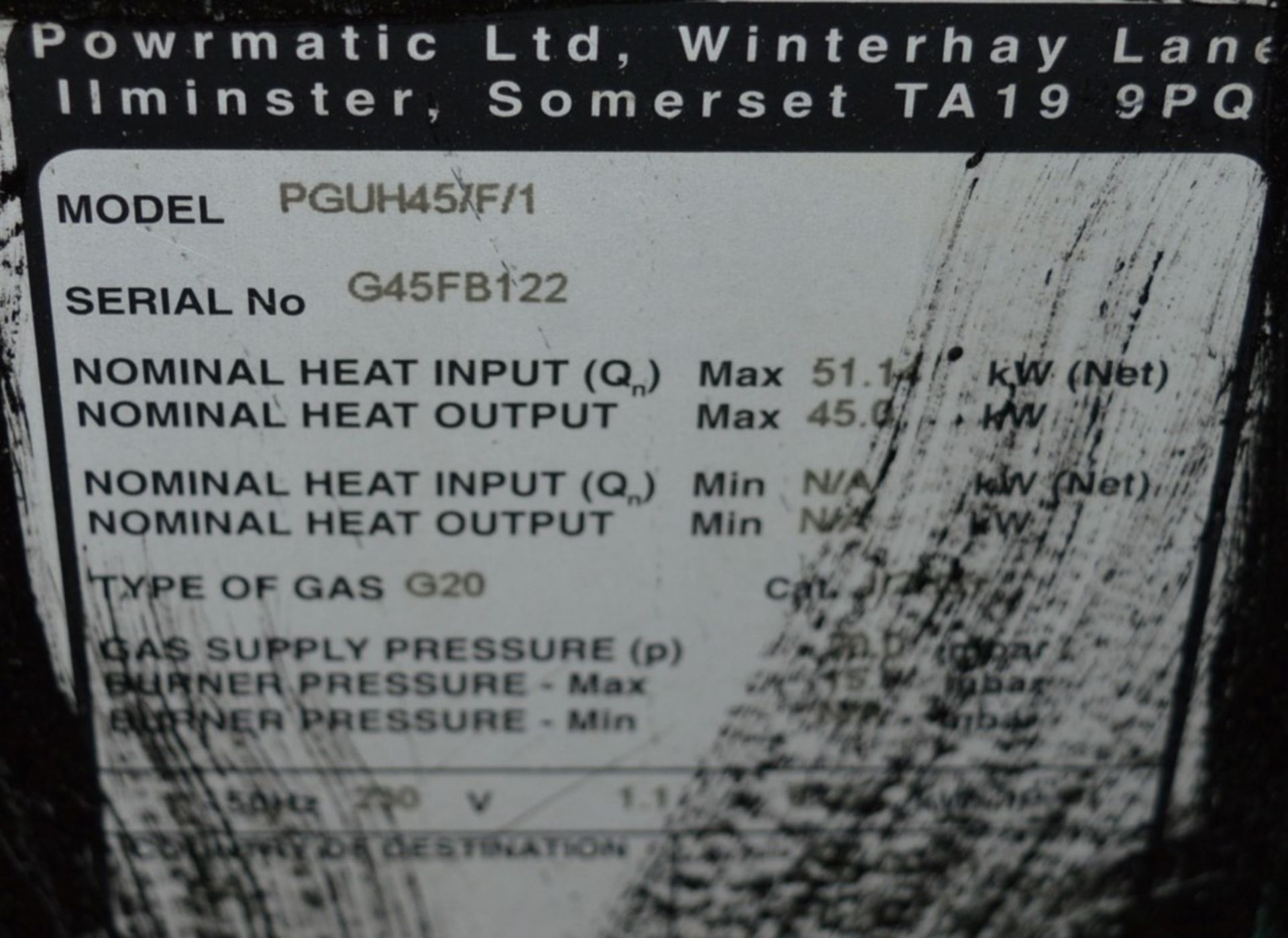 4 x Powrmatic Gas Heater Blowers - Industrial Sizes Heaters - Ideal For Warehouses, Workshops, - Image 3 of 5