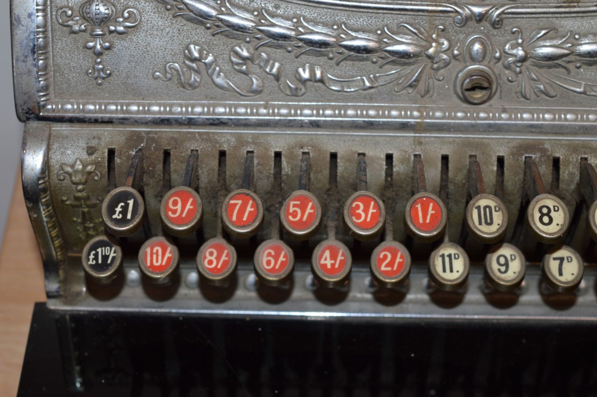 1 x Exquisite Antique National Cash Register - Circa Early 1900's - Perfect For Barbers Shop, Tattoo - Image 3 of 35