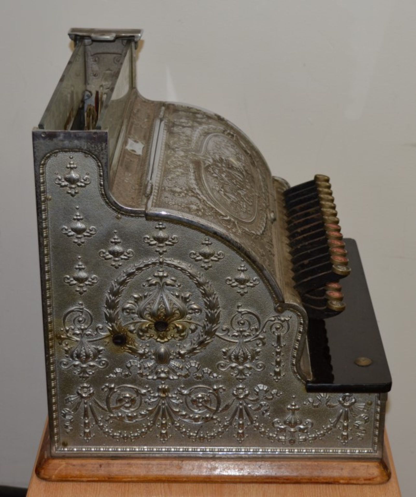 1 x Exquisite Antique National Cash Register - Circa Early 1900's - Perfect For Barbers Shop, Tattoo - Image 32 of 35