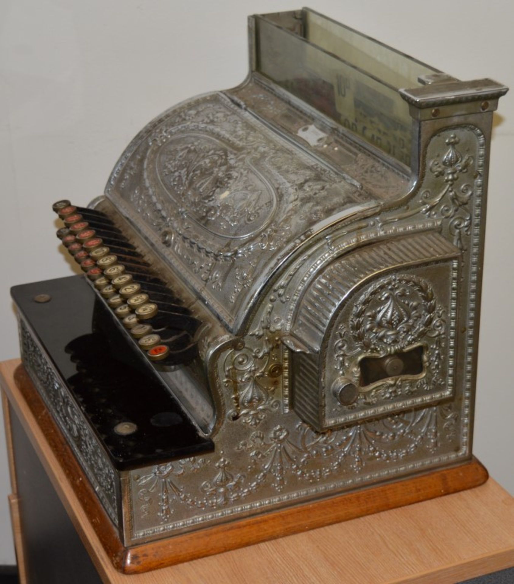 1 x Exquisite Antique National Cash Register - Circa Early 1900's - Perfect For Barbers Shop, Tattoo - Image 23 of 35