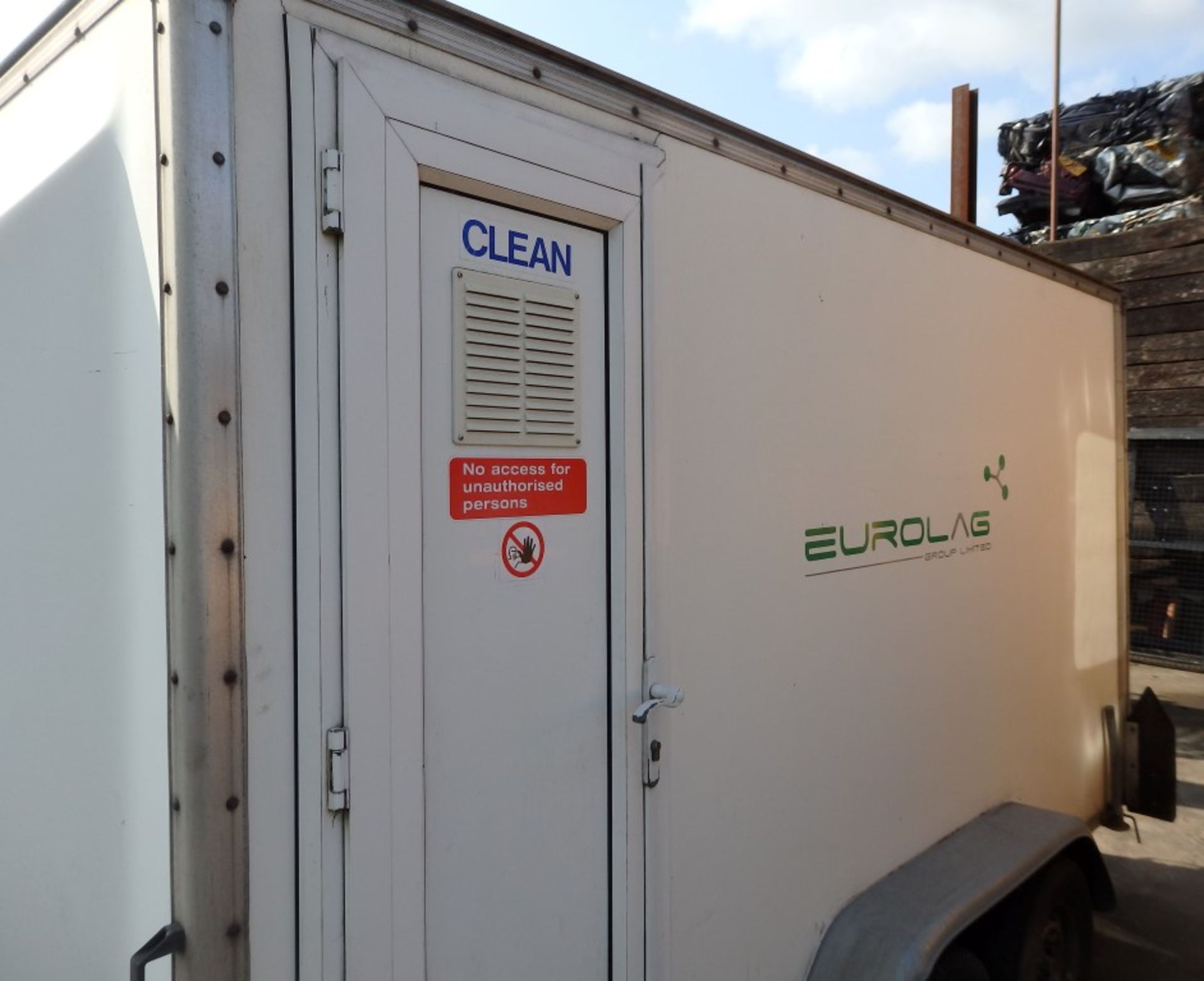 1 x Eurolag Towing Trailer With In and Out Shower Facility - Previously Used As Decontamination Wash - Image 10 of 31