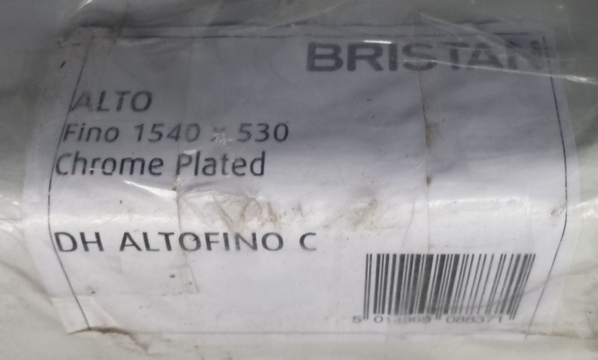 1 x Designer Briston Alto Fino Chrome Plated Vertical Decorative Radiator - 1500 x 500mm - Brand New - Image 2 of 2