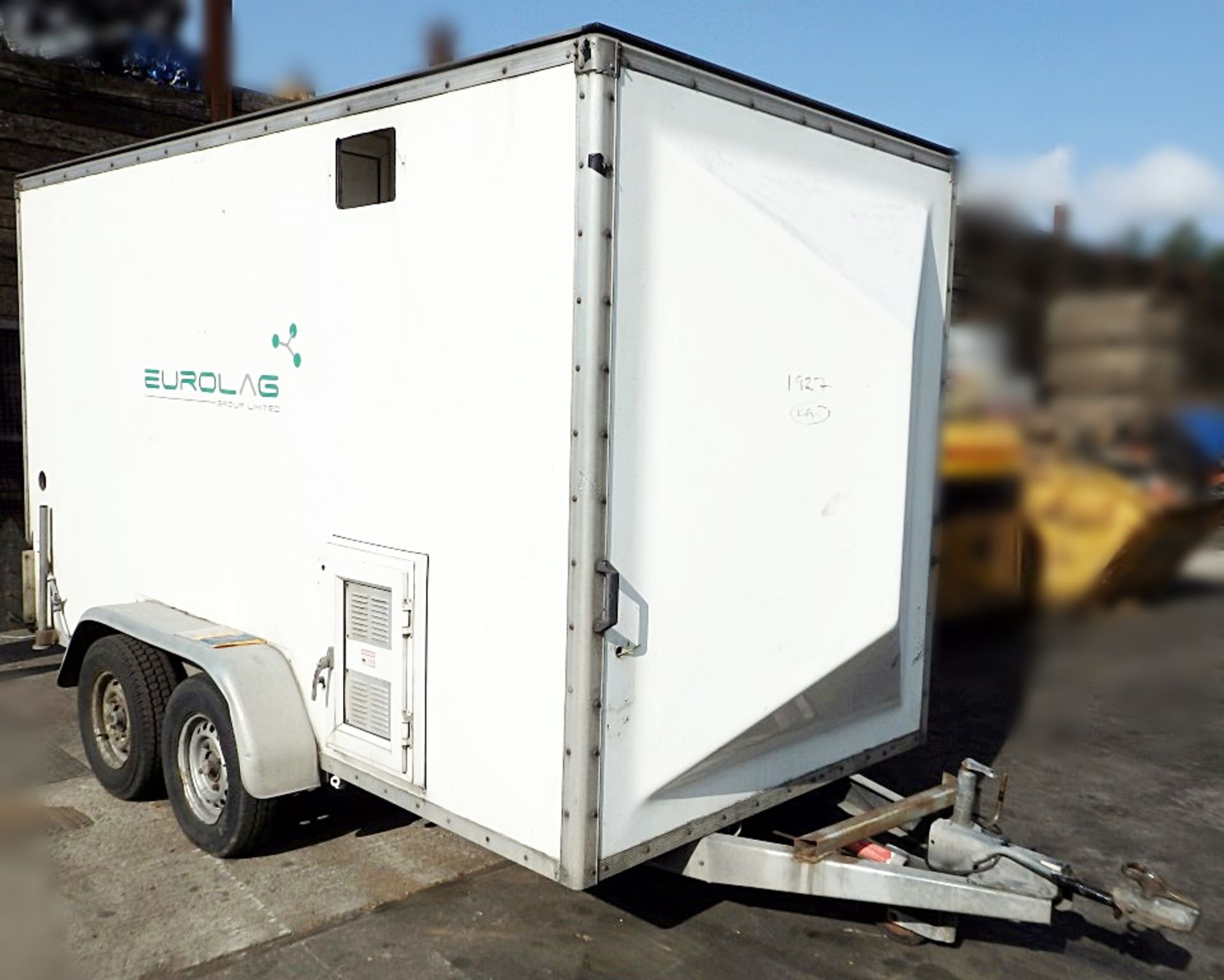 1 x Eurolag Towing Trailer With In and Out Shower Facility - Previously Used As Decontamination Wash