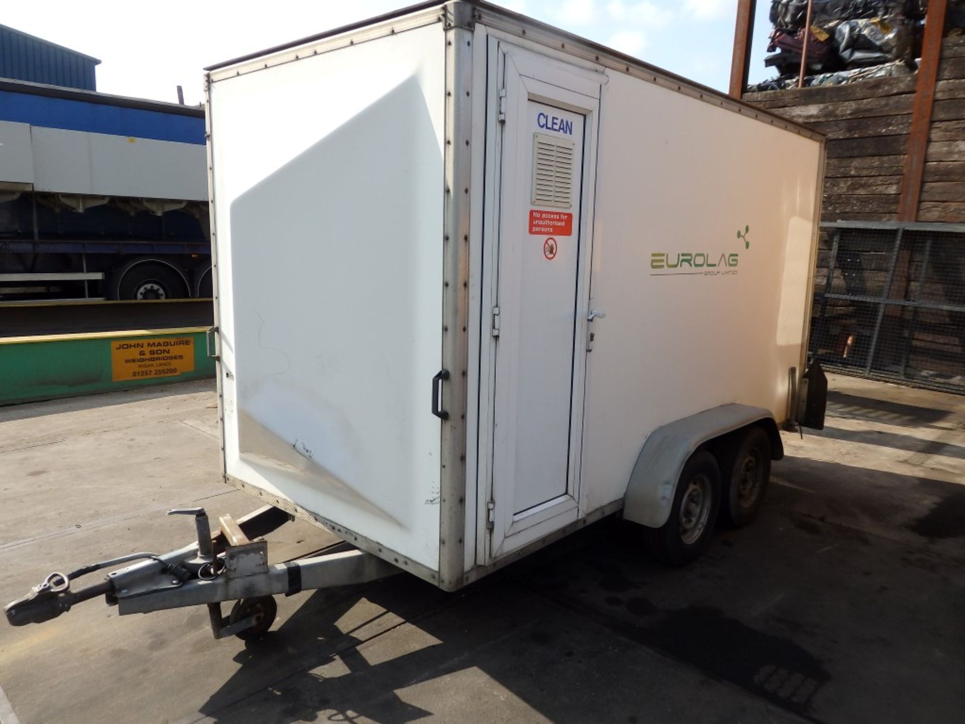 1 x Eurolag Towing Trailer With In and Out Shower Facility - Previously Used As Decontamination Wash - Image 19 of 23