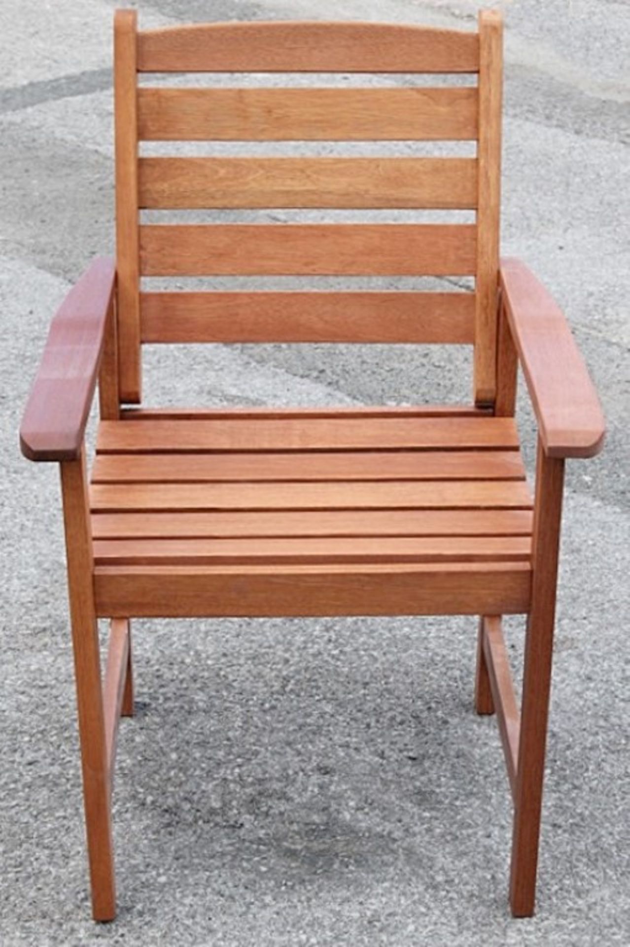 1 x 5-Piece "Macau Nassau" Garden Furniture Set - Includes Bench, Extending Table & 3 x Arm Chairs - - Image 4 of 8