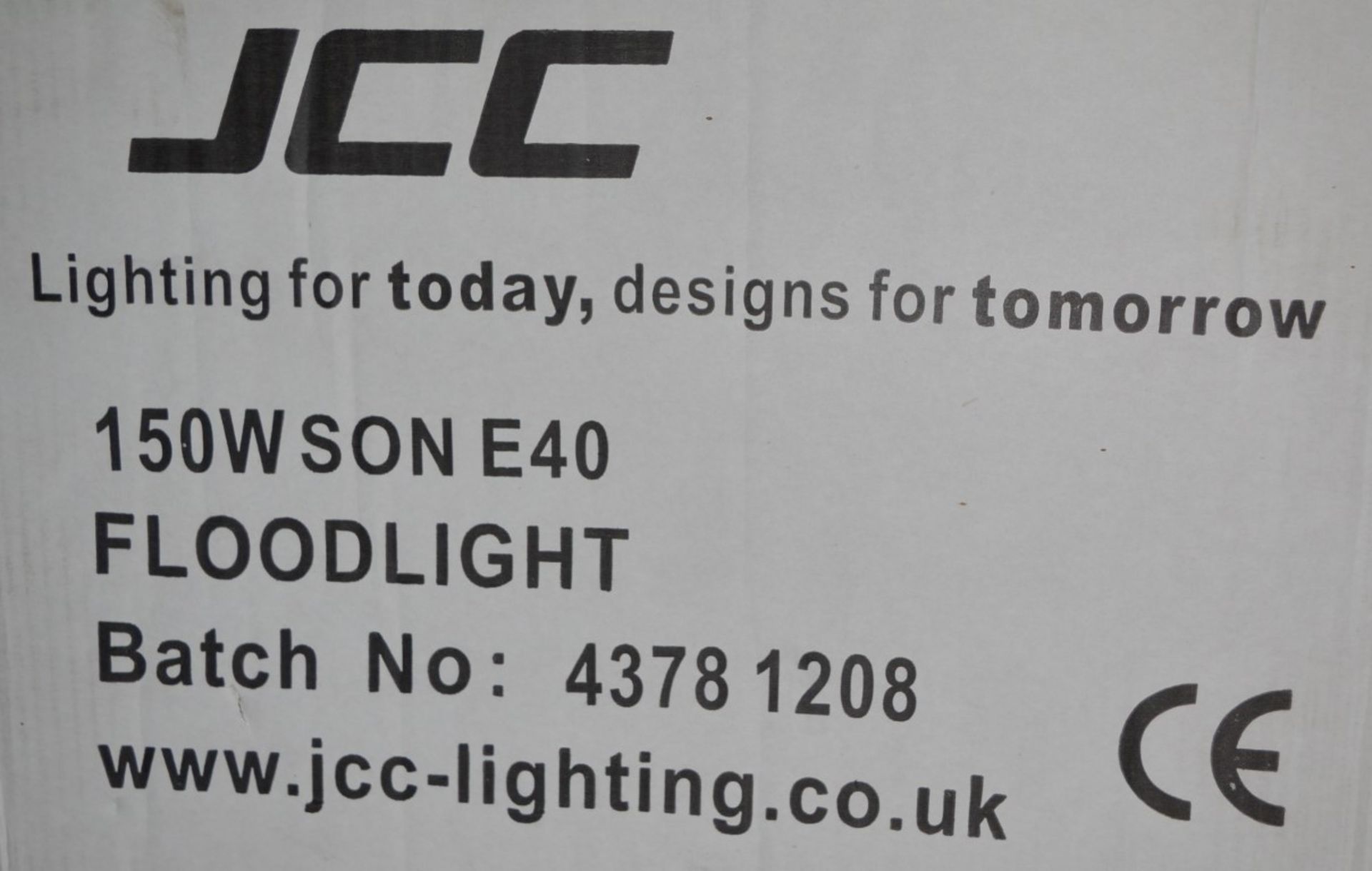 1 x JCC Lighting SON Outdoor Floodlight - Die Cast Aluminium - ip55 - Black Finish - 150w Osram - Image 3 of 5