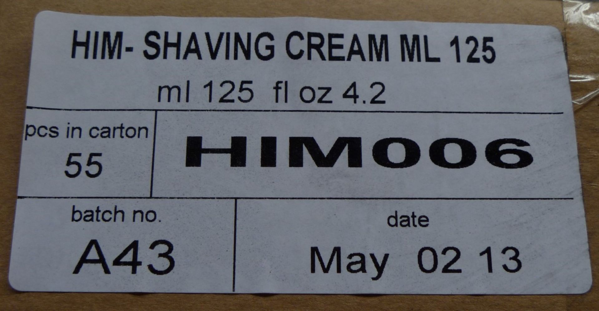 20 x HIM Intelligent Grooming Solutions - 125ml SHAVING CREAM - Brand New Stock - Alcohol Free, - Image 2 of 3
