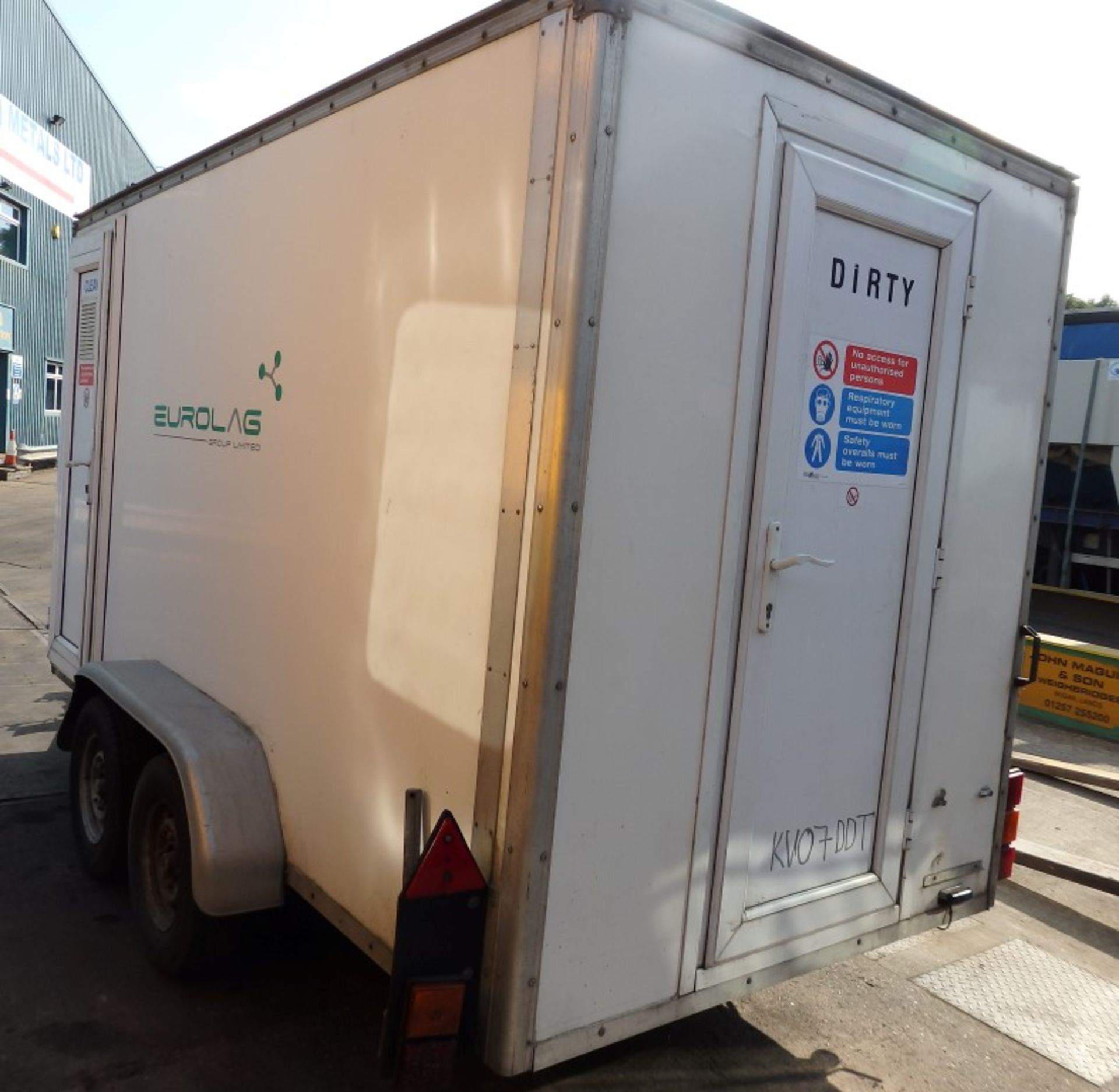 1 x Eurolag Towing Trailer With In and Out Shower Facility - Previously Used As Decontamination Wash - Image 21 of 23