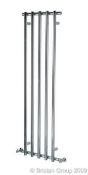 1 x Designer Briston Alto Fino Chrome Plated Vertical Decorative Radiator - 1500 x 500mm - Brand New