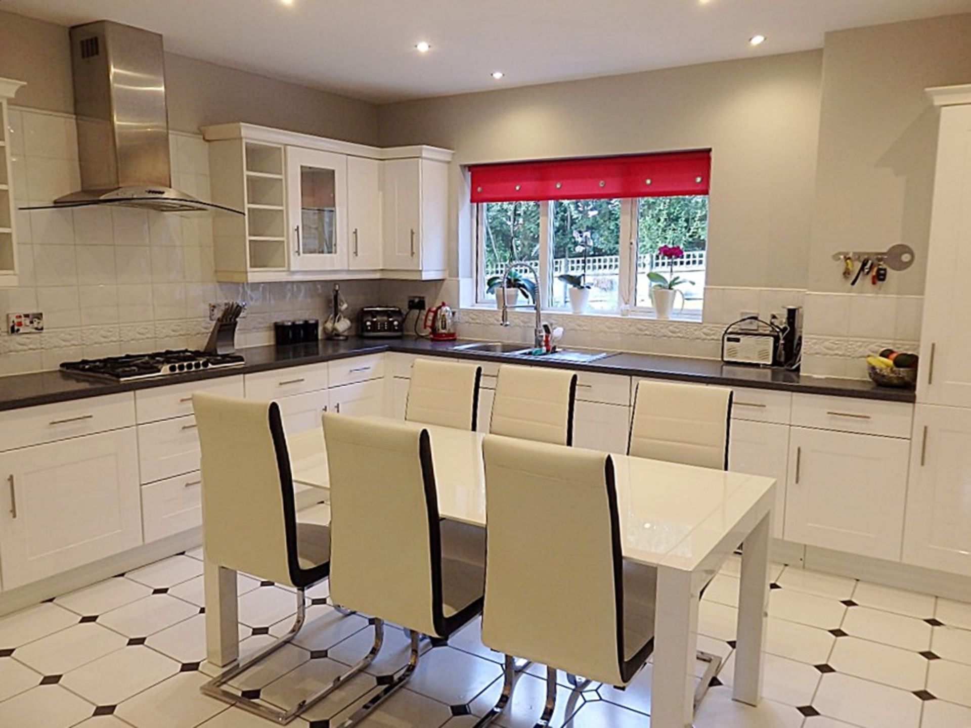 1 x White High Gloss kitchen With Neff Integrated Dishwasher, 5 Ring Stainless Steel Hob, and - Image 16 of 20