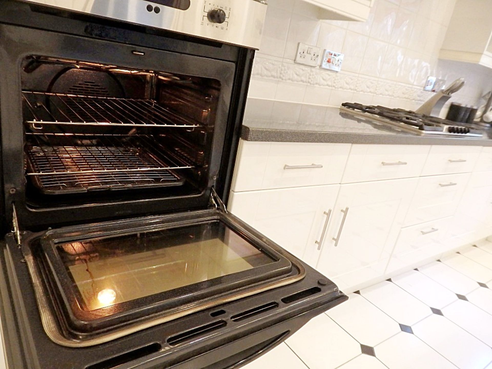 1 x White High Gloss kitchen With Neff Integrated Dishwasher, 5 Ring Stainless Steel Hob, and - Image 17 of 20