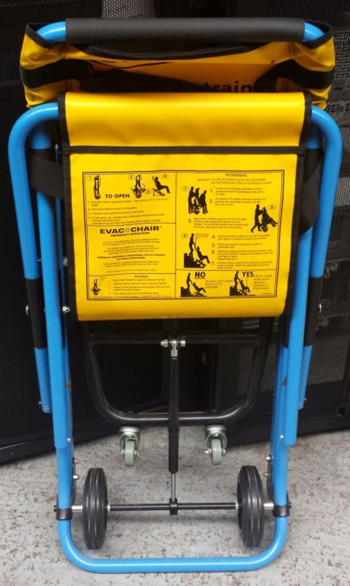 1 x EVAC CHAIR Emergency Evacuation Chairs - Model 300H MK3 - Includes Dust Cover, User Guide & - Image 3 of 7