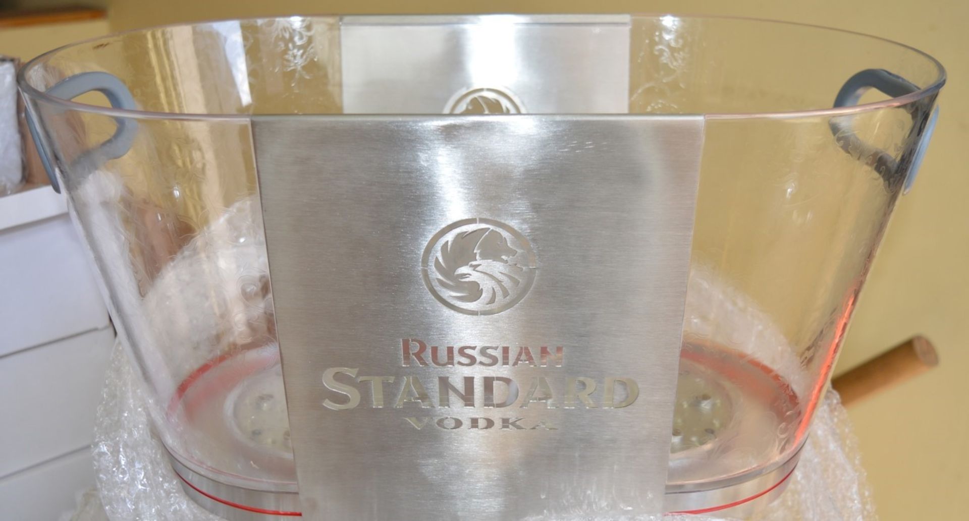 1 x Russian Standard Vodka Promotional Multi Bottle Bar Cooler With LED Lights - Features Two