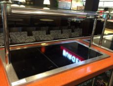 1 x CED Designline Self Serve Ceran Glass Hotplate - Counter Drop In Design With Overhead Heat