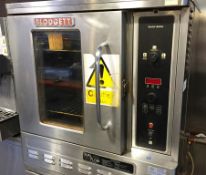 1 x Blodgett Convection Oven - Model DFG50 - Features Duel Flow, Half Size, Single Deck, Solid State