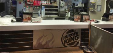 1 x Large Retail Counter Suitable For Fast Food Business or Retail Shop - Excellent Condition -