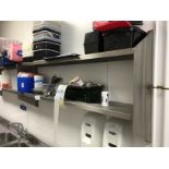 1 x Stainless Steel Commercial Two Tier Wall Mounted Shelving Unit - H59 x W126 x D20 cms - Ref