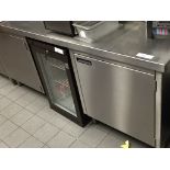 1 x Stainless Steel Countertop Workbench With Two Single Door Storage Cabinets - Does Not Include