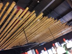 1 x Large Section of BAMBOO Decorative Cane Sticks - Covers 12 Meter Area With 8ft Long Bamboo -