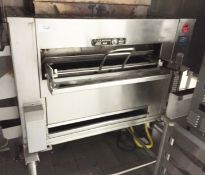 Duke Flexible Batch Broiler. Used in Burger King restaurants. Flame broils a batch of product