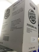 2 x Unused Bottles BURGER KING FRYING OIL - 7.5 Liter Bottle Size - Unused Boxed Stock- Ref 231 -