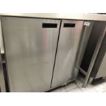 1 x Williams Two Door Commercial Stainless Steel Chiller - Model BC2 SS R1 - 240v -H89 x W89 x D51