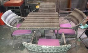 1 x Rattan Patio Set - Pre-assembled In Excellent Condition - CL116 - Penrith, CA11 - Approx RRP £