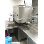 1 x Winterhalter GS502 Commercial Pass Through Dishwasher Station - Includes Stainless Steel Sink