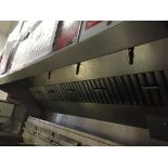 1 x Gaylord Stainless Steel Commercial Extractor Hood - Dimensions H165 x W213cm x D94 cm - Ref 222A