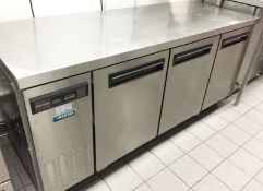 1 x Angel Refrigeration Commercial 3 Door Stainless Steel Chiller With Digital Control - H84 x