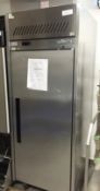 1 x Williams Jade LJ1SA Stainless Steel Single Door Upright Freezer - Features Self Closing Door,