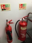 2 x Fire Extinguishers - Foam and CO2 - ref 321 - With Intact Seals - CL200 - Location: Somerset