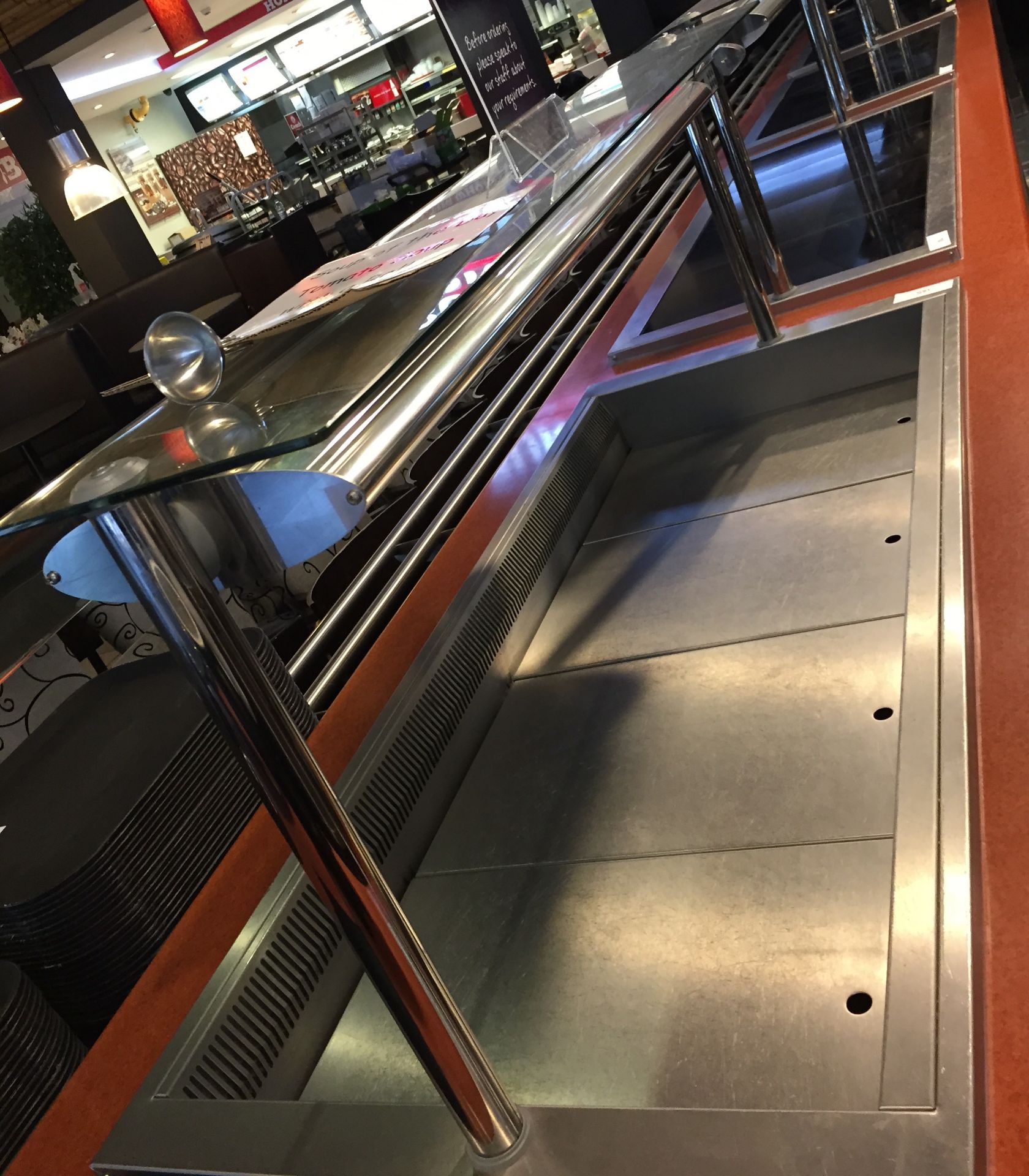 2 x CED Designline Self Serve Chilled Deli and Pattiserie Display With Chiller and Overhead Lamp - Image 6 of 7