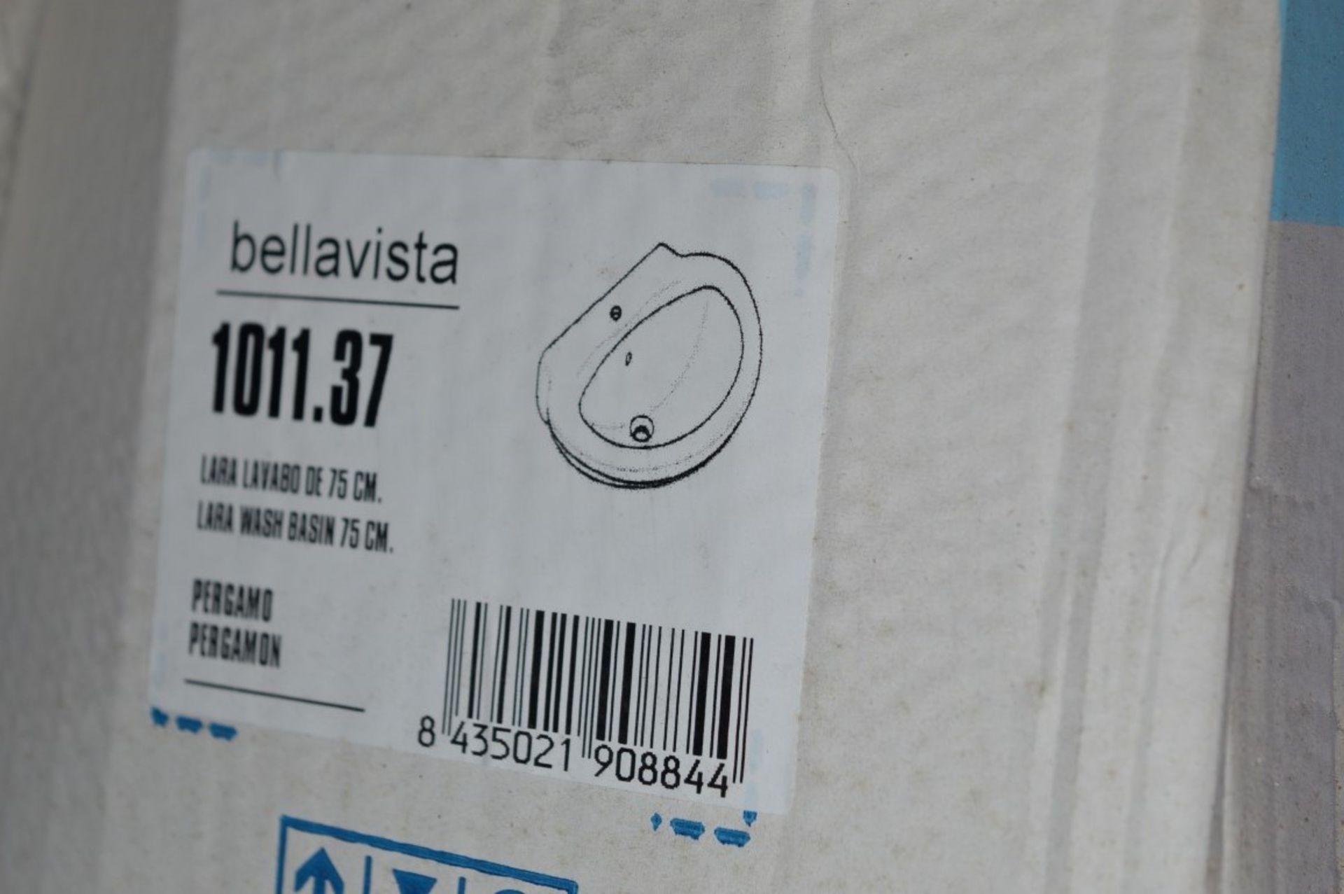 2 x Bellavista Lara Series Wash Basins - Minimalistic Design - Unused Boxed Stock - 750mm Width - - Image 3 of 5